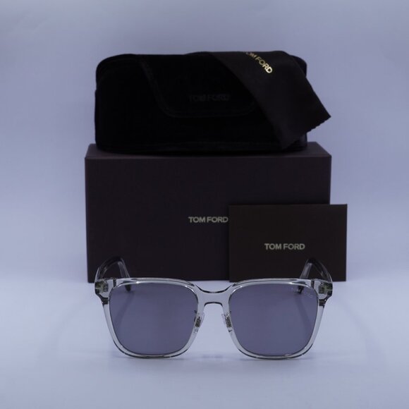 Tom Ford FT0891-K 20D Square Sunglasses - Transparent Grey\Smoke Polarized - Picture 2 of 9